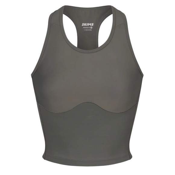 SKIMS | Performance Racerback Tank In Gunmetal | M - Picture 1 of 7